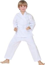 Uniforme de Karate FLUORY con cinturón libre, Karate Gi para niños talla 1 blanco liso segunda mano  Embacar hacia Argentina