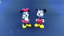 Mini estatuetas vintage Disney porcelana óssea Mickey e Minnie Mouse 2" comprar usado  Enviando para Brazil