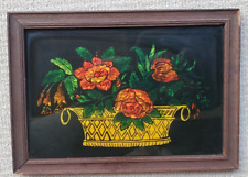 vintage floral print painting for sale  Del Mar
