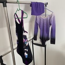 Purple gym leotard for sale  EXETER