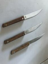 🔪 Lot of 3 Vintage VERNCO HI-CV Stainless JAPAN Honed KNIVES  for sale  Shipping to South Africa