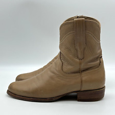 Botas Tecovas The Dean para Hombres Talla 10.5 D Cuero Tostado Cremallera Lateral Bota Occidental, usado segunda mano  Embacar hacia Argentina