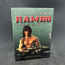 DVD Stallone Rambo Trilogy First Blood 1 2 3 caixa conjunto R4 ação aventura comprar usado  Enviando para Brazil