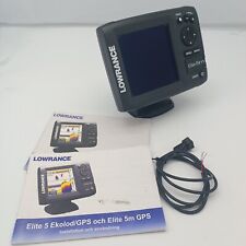 Used, Lowrance Elite-5m Boat 5” GPS Chartplotter Display Unit ELITE 5m Built-in Antenn for sale  Shipping to South Africa