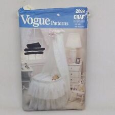 Usado, Padrão de costura artesanal Vogue #2869-Berço-Cortina-Vintage-1987-Bebê comprar usado  Enviando para Brazil