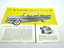 1958 Studebaker Provincial Station Wagon Folheto Folha Original 58 comprar usado  Enviando para Brazil