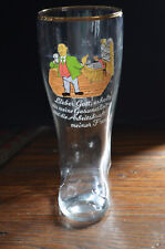 Used, Vintage German Beer Clear Glass Boot Glass for sale  Shipping to South Africa