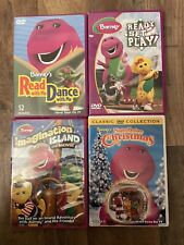 Lote de 4 DVDs Barney Barneys Night Before Christmas Imagination Island Let’s Play comprar usado  Enviando para Brazil