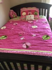 Conjunto completo de colcha de cama Circo LADYBUGS rosa 11 peças lençóis falsos travesseiros valance comprar usado  Enviando para Brazil