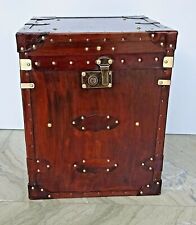 Antique Table Beautiful Trunk English Leather Inspired Side Occasional Trunk segunda mano  Embacar hacia Argentina