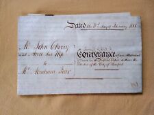 Antique conveyance vellum for sale  LEOMINSTER