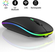 MOUSE BLUETOOTH WIRELESS SENZA FILI RICARICABILE OTTICO USB DA GAMING SILENZIOSO segunda mano  Embacar hacia Argentina