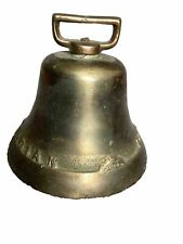 vintage cow bell brass large for sale  Hamilton