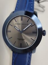 Reloj para hombre Perry Ellis Slim Line azul plateado 42 mm PEW07005-01 segunda mano  Embacar hacia Mexico