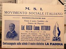 Elezioni 1948 msi usato  Monopoli