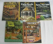 Spas, Hot Tubs, & Home Saunas Patio Roofs & Gazebos Decks Book Lot of 5 for sale  Denver