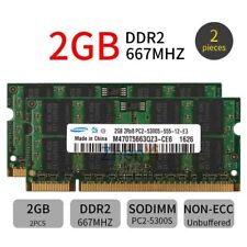 4GB (2x 2GB) / 1GB PC2-5300S DDR2-667 CL5 1.8V Laptop Memória Para Samsung LOTE REINO UNIDO comprar usado  Enviando para Brazil