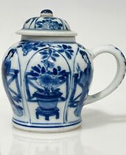Vaso pequeno asiático de porcelana branco e azul comprar usado  Enviando para Brazil
