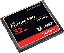 Cartão de memória GENUÍNO SanDisk 32GB Extreme PRO CompactFlash 160MB/s UDMA 7, usado comprar usado  Enviando para Brazil