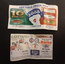 Biglietti lotteria italia usato  Montemurlo