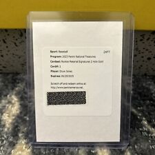Druw Jones Patch Auto /49 Redemption 2023 National Treasures Baseball for sale  Shipping to South Africa