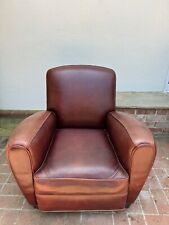 leather club style chair for sale  Los Angeles