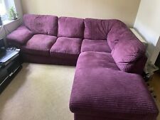 purple corner sofa for sale  SLOUGH