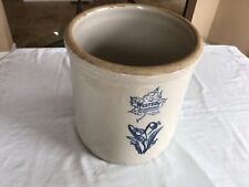 RARE ANTIQUE VINTAGE 5 GALLON CROCK WESTERN STONEWARE CO MONMOUTH ILL FLOWERS for sale  Chesterfield