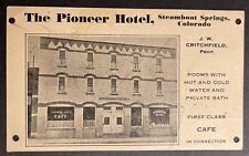 Pioneer hotel steamboat for sale  Mountain Grove