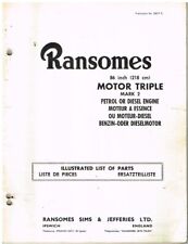 Ransomes motor triple for sale  ALFRETON