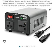 Conversor transformador de tensão Lvyuan 500W 110V para 220V 220V para 110V Step Up Down comprar usado  Enviando para Brazil