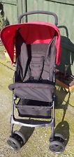Hauck Lightweight Red Black Sport Lightweight Pushchair Buggy Pram Stroller+RC for sale  Shipping to South Africa