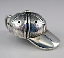 Sterling Silver JAMES AVERY Charm for Bracelet BASEBALL HAT Retired CAP Nice!, used for sale  Nashville
