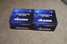 OKUMA CARBONITE CBF 155A FREE SPIN REELS X2 NEW IN BOXES, used for sale  Shipping to South Africa