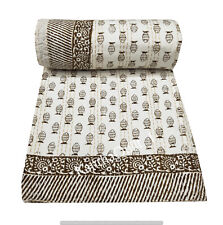 Colcha colcha Kantha reversível indiana 100% algodão cobertor roupa de cama comprar usado  Enviando para Brazil