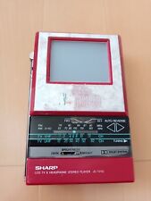 Reproductor de casetes de radio de televisión portátil Sharp JC-TV10 1986 Japón vintage basura segunda mano  Embacar hacia Argentina