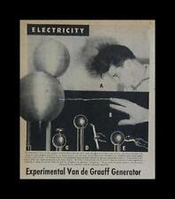 Gerador Van de Graaff 380.000 volts 1954 Como construir PLANOS Mad Science comprar usado  Enviando para Brazil