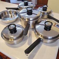 Amway Queen Cookware Set Multi-Ply 18/8 Stainless 10 Piece Lot Pots Pans Lids for sale  Shipping to South Africa
