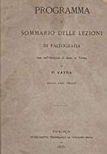 Paleografia vayra 1875 usato  Torino