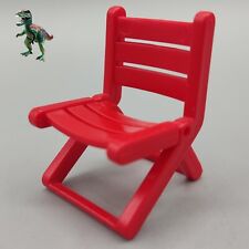 Playmobil silla roja de jardin - plegable asiento rojo - casa - chalet - picnic segunda mano  Embacar hacia Mexico