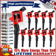 10 Ignition Coils & Iridium Spark Plugs for Ford E350 E450 F350 DG508 6.8L V10 for sale  Shipping to South Africa