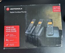 MOTOROLA L603M CORDLESS PHONES 3 PHONE SET DECT 6.0 ENHANCED - NEW OPEN BOX, used for sale  Shipping to South Africa