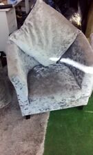 Silver crushed velvet for sale  SOUTHPORT
