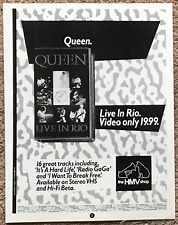 Usado, QUEEN - LIVE IN RIO 1985 full page UK magazine ad FREDDIE MERCURY comprar usado  Enviando para Brazil
