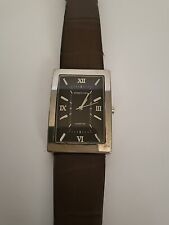 Relógio masculino Kenneth Cole Signature retangular 20881 pulseira de couro bateria nova comprar usado  Enviando para Brazil