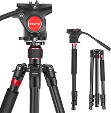 Neewer 2-in-1 Aluminum Camera Tripod/Monopod W/ Fluid Head & Wheels bundle for sale  Shipping to South Africa