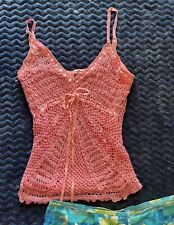 Rare Y2K crochet beaded cami! Mermaid Style Size Medium, used for sale  Shipping to South Africa