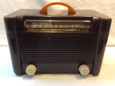 NICE GENERAL ELECTRIC VINTAGE ANTIQUE TUBE RADIO W/CATALIN HANDLE - #1 MUST SEE, used for sale  Shipping to South Africa