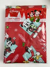 Mantel Disney Mickey Minnie Mouse 70"" redondo nuevo tema de Navidad vinilo Peva segunda mano  Embacar hacia Argentina