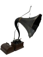 Antique Edison Fireside A 2 Minute Cylinder Phonograph w/ Cygnet Horn for sale  Shipping to South Africa